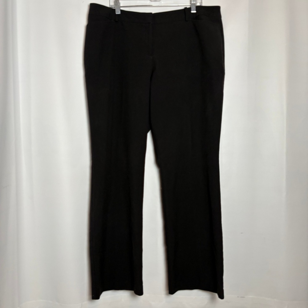 Worthington Woman Modern Fit Black Dress Pants Trousers 20W‎ Plus Size Workwear